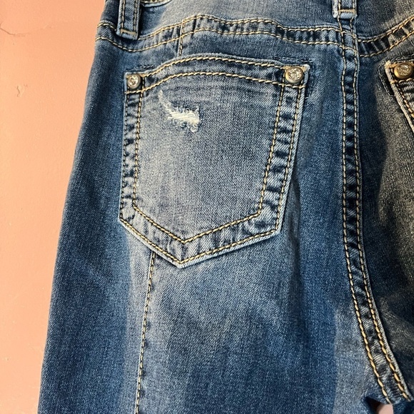 Miss me ladies heaven flare wide leg high rise jeans boho grunge retro size 30 - Picture 6 of 13